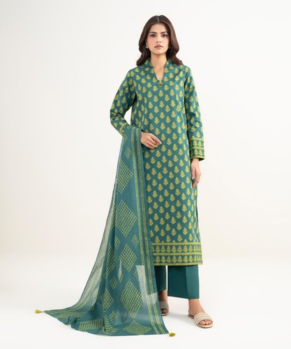 Piece printed lawn suit - -,