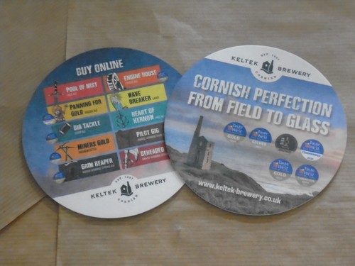 Keltek brewery beermat - beermat,