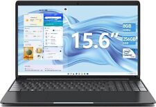 15.6 Inch Laptop 8GB RAM 256GB SSD Celeron Quad-Core Up to 2.8GHz2