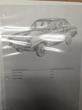 ESCORT RS2000 MEXICO RS1600 PARTS FOLDER