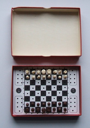 Vintage pocket chess c - pocket, by