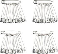 50x Large Stainless Steel Metal Nappy Kilt Sewing First Aid Safety Pins 5.5cm