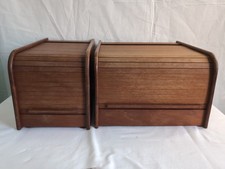 Mid Century Teakwood Office Desk Tambour Lid,  Organizer , Teak-Teck Dallas TX .