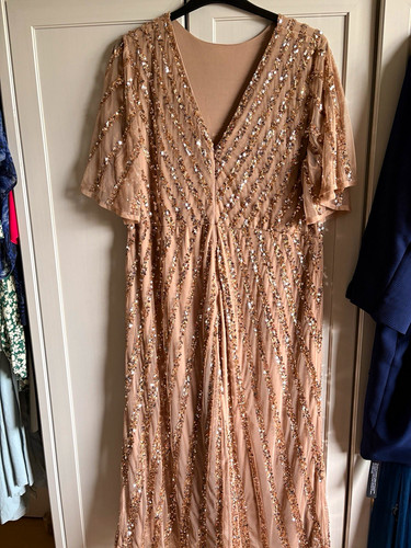 Joanna hope beige gold sequin - joanna,