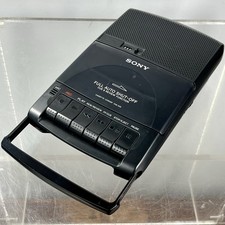 Cleaned SONY TCM-939 CASSETTE CORDER Black Portable Tape Player Microphone