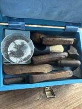 Vintage Leather Workers Saddle and Cobbler Harness Maker Tool Set