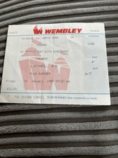 Level 42 Ticket Jan 1989 London Wembley Arena used rare