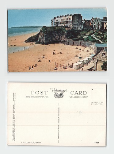 Postcard castle beach - postcard,