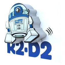R2-D2 LED 3D Mini Deco Wall Light FX Star Wars Night Light Collectable 5" UK