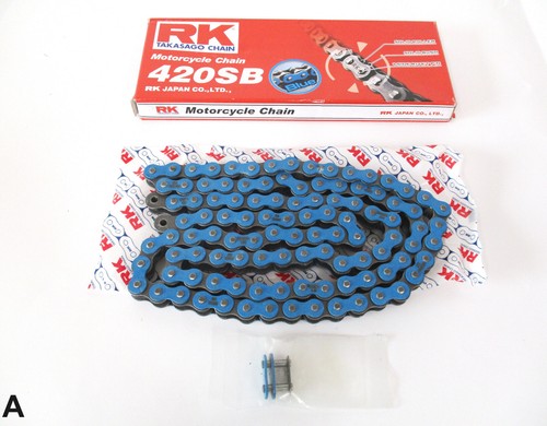 Chain 420 108 links blue - rk, links,