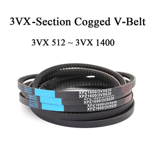 3vx section cogged belts - cogged, v-belts