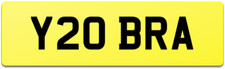 AC COBRA REG NUMBER PLATE Y20