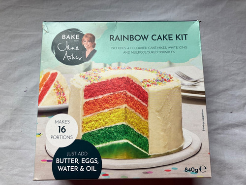 Jane asher rainbow cake kit - cake,