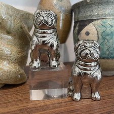 GODINGER Silver Art Pug Dogs