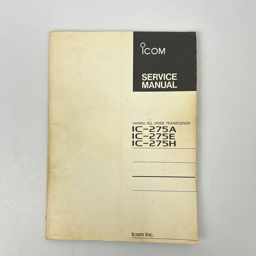 Icom 275a 275e ic 275h - ic-275e, ic-275h