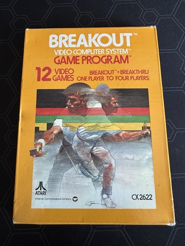 Atari 2600 breakout game with - breakout,