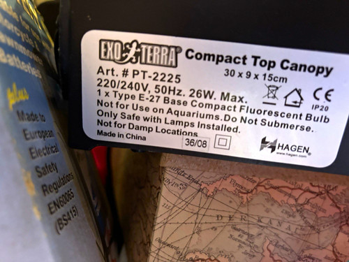 Exo terra compact - top, canopy