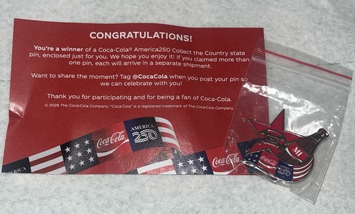 Coca cola bottle pin - coca-cola,