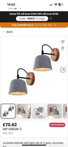 Lucande wall lights - lucande, grey
