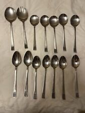 Viners Cutlery 5 X Soup, Desert & 4 Serving spoons Same  Design  Look  Un used.