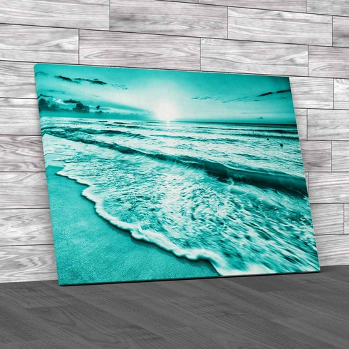 Ocean and sunset canvas print - ,