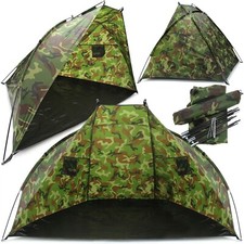 Carp Fishing Brolly Day Shelter Bivvy System + Sewn in Groundsheet Beach Camping