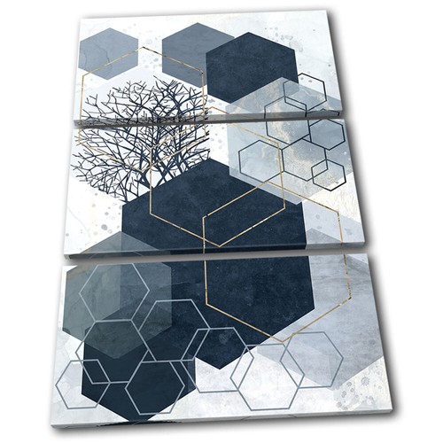 Navy geometric gold modern - geometric,