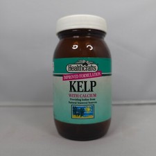 1990s Healthcrafts - Kelp with Calcium - EMPTY Medicine Tablet Bottle Prop VTG