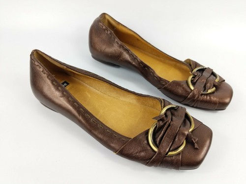 Bertie bronze leather slip - leather,