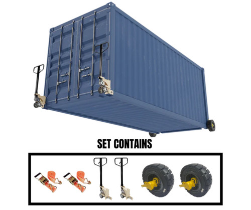 Shipping container wheel - shipping, sets