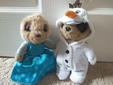 Compare The Meerkat Elsa & Olaf from Frozen Soft Toy