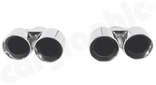 CARGRAPHIC Sport tailpipe 89mm mirror polished Porsche 997 997.2 Turbo / Turbo S