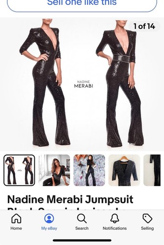 Nadine merabi sequin jumpsuit - sequin,