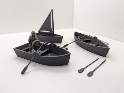 Small sailing rowing boats - sailing,