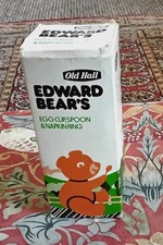 Vintage Unused Stainless Steel Old Hall Edward's Bear Egg Cup Spoon Napkin Ring