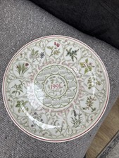 Wedgwood 1991 Calendar Plate the Herb Garden