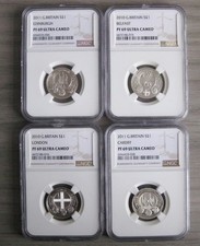 2010-2011  silver proof £1