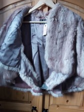 vintage Fur Cape Jacket In A