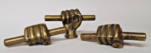 Original large brass fist - original,