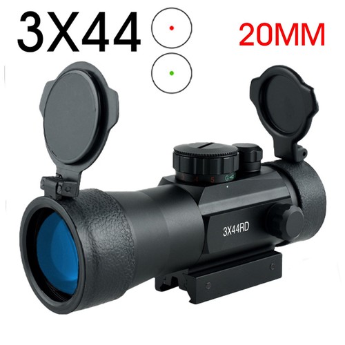 3x44 tactical red green dot - red,