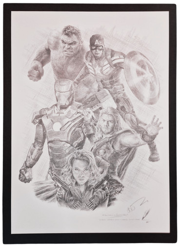 Avengers sketched entirely - avengers, by