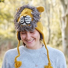 Hand Knitted Woolly Lion