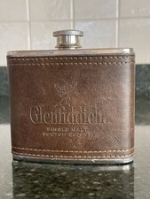 Vintage Glenfiddich Single Malt Scotch Whisky 5oz Stainless Steel Hip Flask