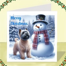 Cairn Terrier Dog Christmas Card