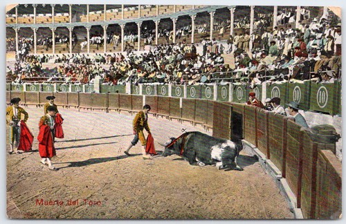 Vintage 1913 spain bullfight - vintage,