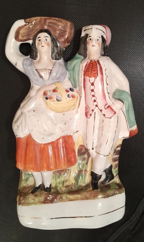 Staffordshire pottery flatback - staffordshire,