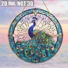 Peacock Suncatcher - Stained