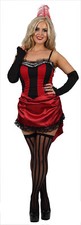 Womens Sexy Burlesque Wild West Showgirl Can Can Fancy Dress Costume Outfit (FP)