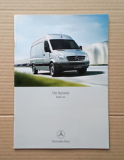 Mercedes Sprinter Panel Van/Dualiner UK brochure. 44 pages. Excellent condition.