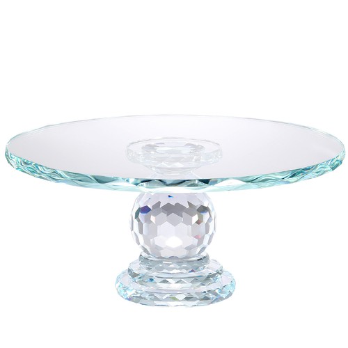 Crystal glass cake stand - glass,